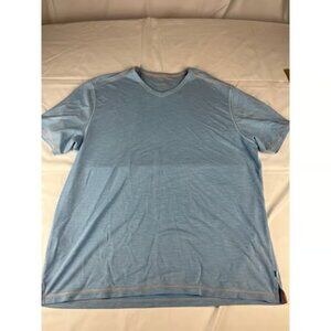 Tommy Bahama Men's XL Light Blue V-Neck Short Sleeve T-Shirt Top